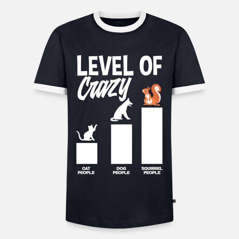 Eichhörnchen - Männer Kontrast-T-Shirt - Navy/Weiß