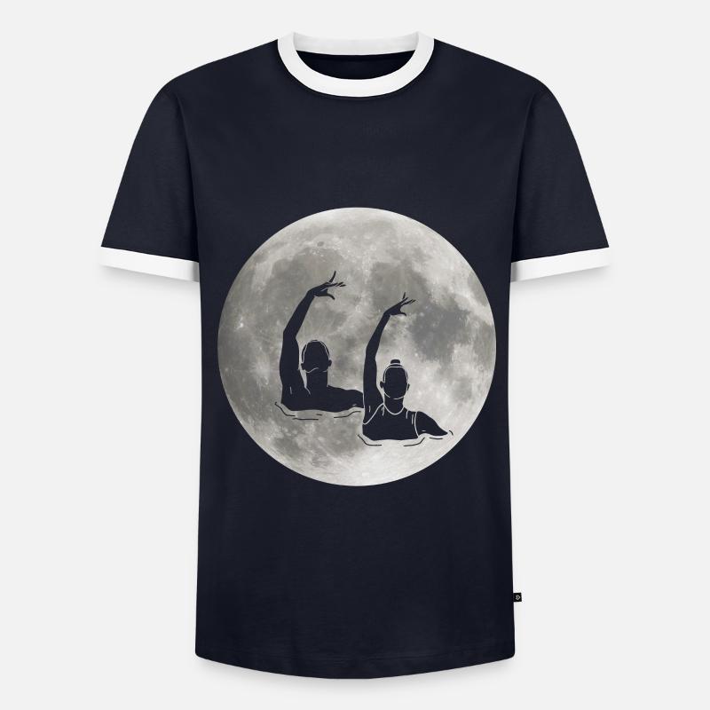 Synchronized swimming - Men's Ringer Shirt - navy/white