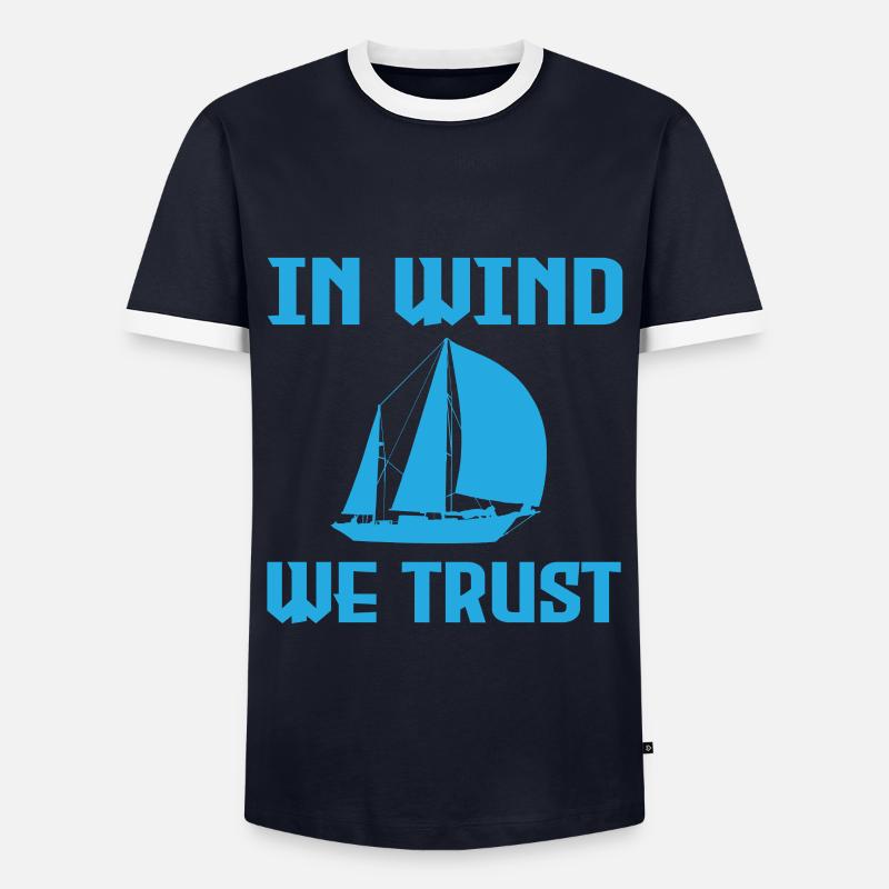 Sail - Men's Ringer Shirt - navy/white 