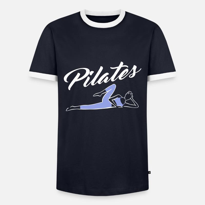 Pilates - Men's Ringer Shirt - navy/white 