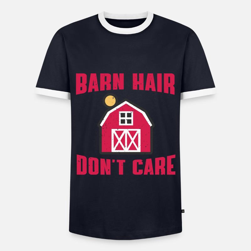 Scheune - Männer Kontrast-T-Shirt - Navy/Weiß 