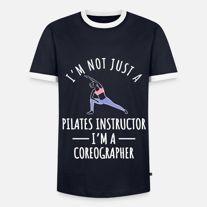 Pilates Trainer - Men's Ringer Shirt - navy/white 