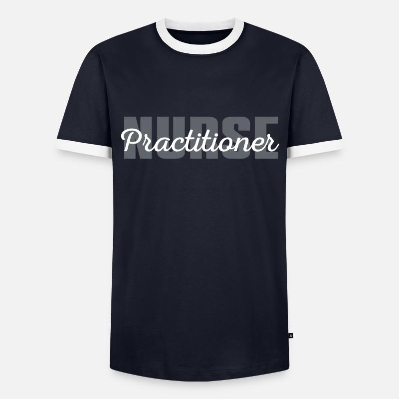 Advanced Practice Nurse - Männer Kontrast-T-Shirt - Navy/Weiß