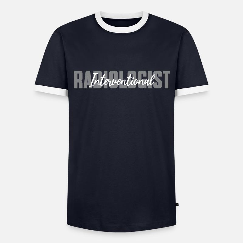 Interventional radiologist - Men's Ringer Shirt - navy/white 