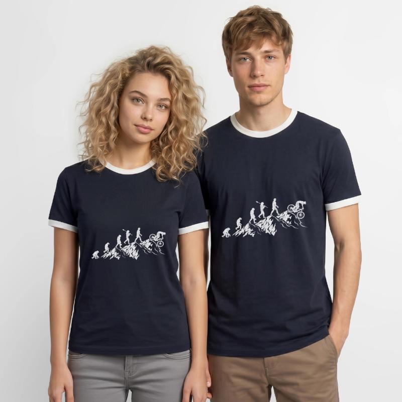Vélo Evolution Vélo de course Vélo Evolution T-shirt contrasté Homme