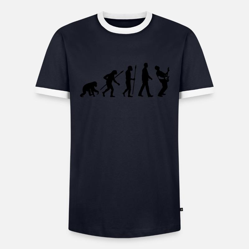 evolution_rocks_032012_l1c - T-shirt contrasté Homme - marine/blanc 