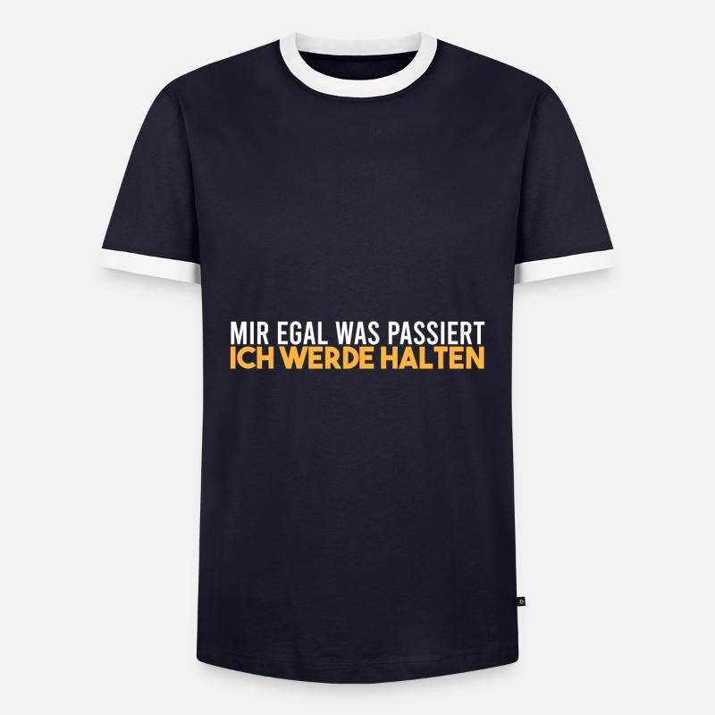 Ich werde halten - Männer Kontrast-T-Shirt - Navy/Weiß 