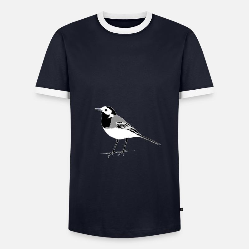 Wagtail - Men's Ringer Shirt - navy/white 