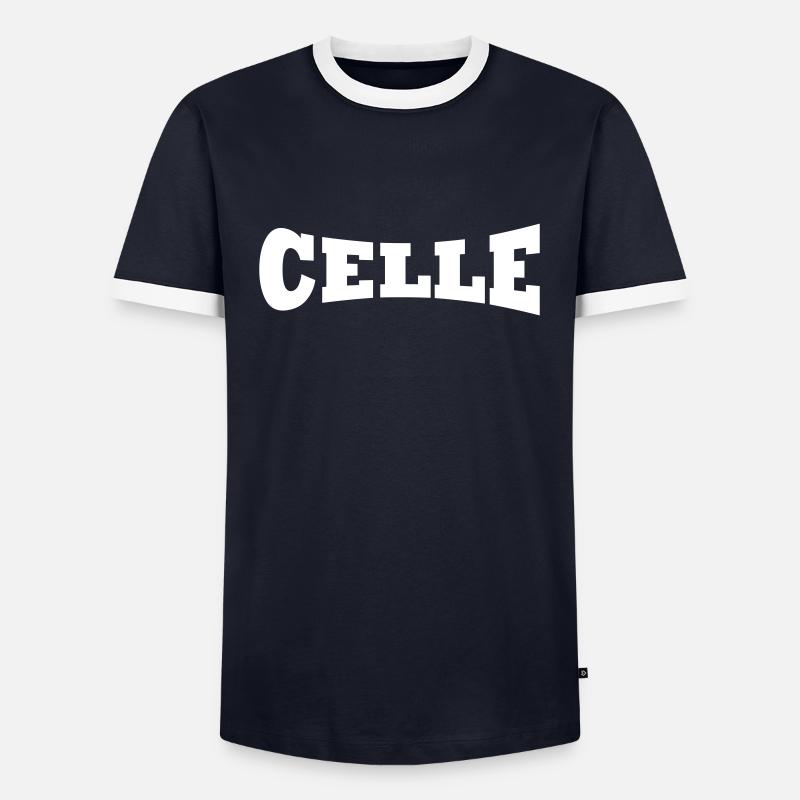 Celle - Men's Ringer Shirt - navy/white 