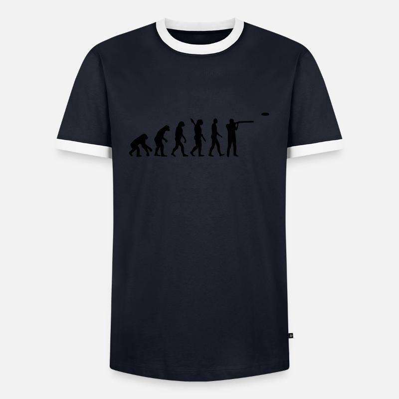 Evolution Ball-trap - T-shirt contrasté Homme - marine/blanc 