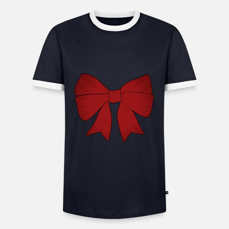 loop - Men's Ringer Shirt - navy/white 