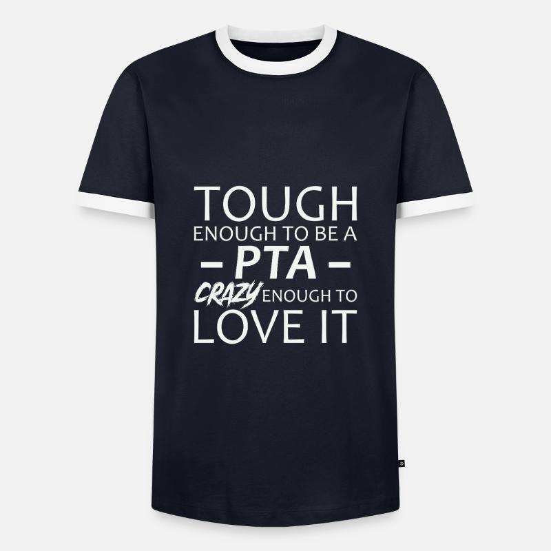 PTA Crazy Pharmacy - Men's Ringer Shirt - navy/white 