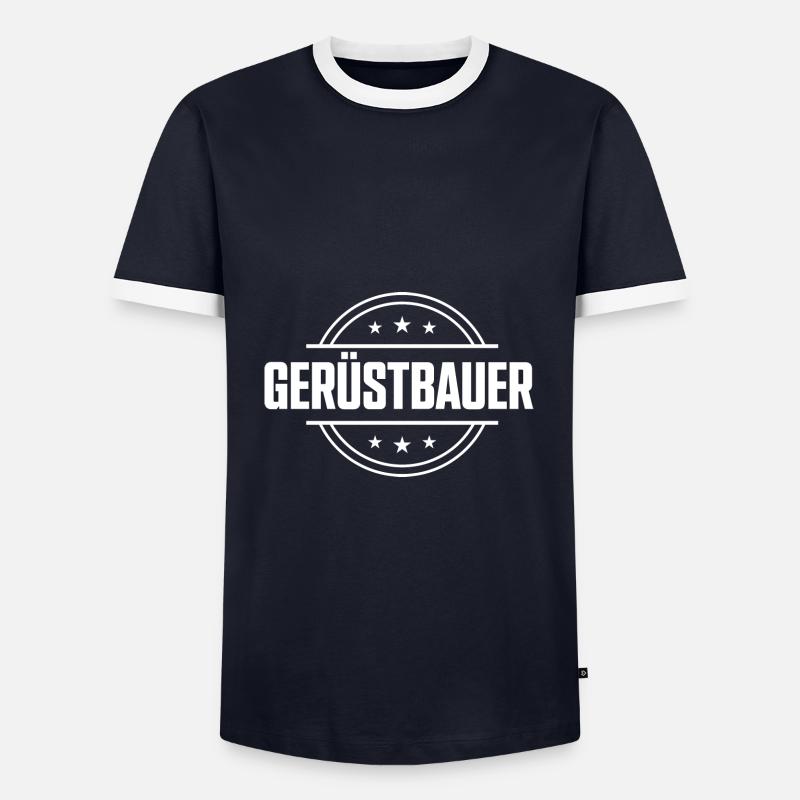 Gerüstbauer Beruf - Männer Kontrast-T-Shirt - Navy/Weiß