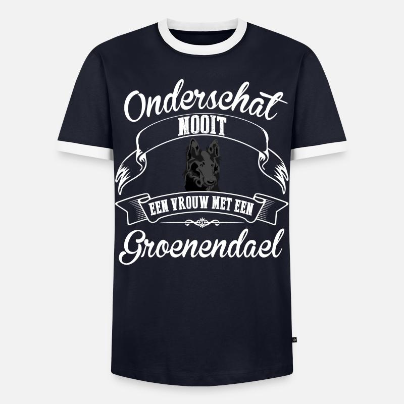 Groenendael - Men's Ringer Shirt - navy/white 