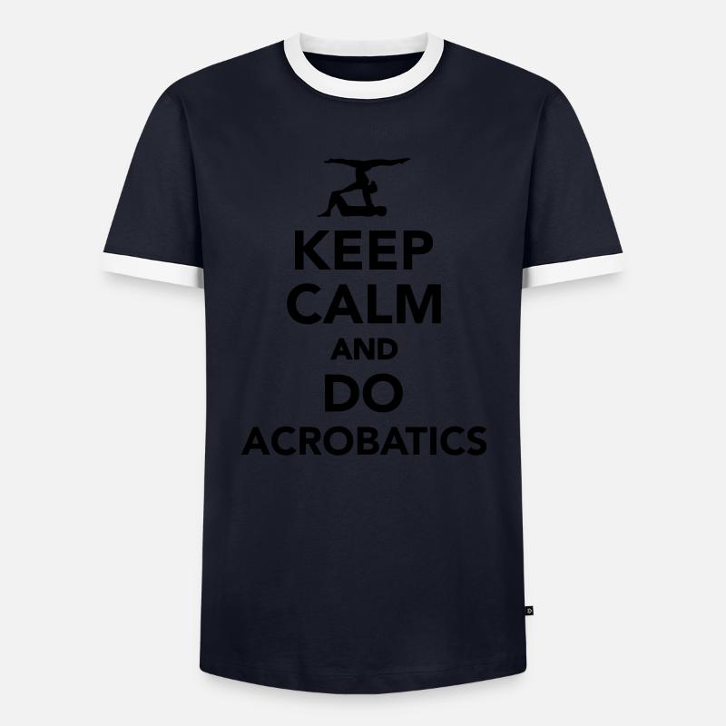Acrobatics - Men's Ringer Shirt - navy/white 