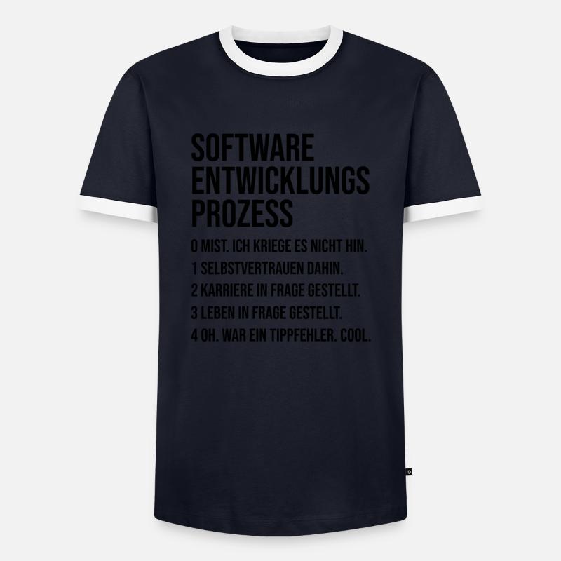 Nerd Geek Programmierer - Männer Kontrast-T-Shirt - Navy/Weiß 