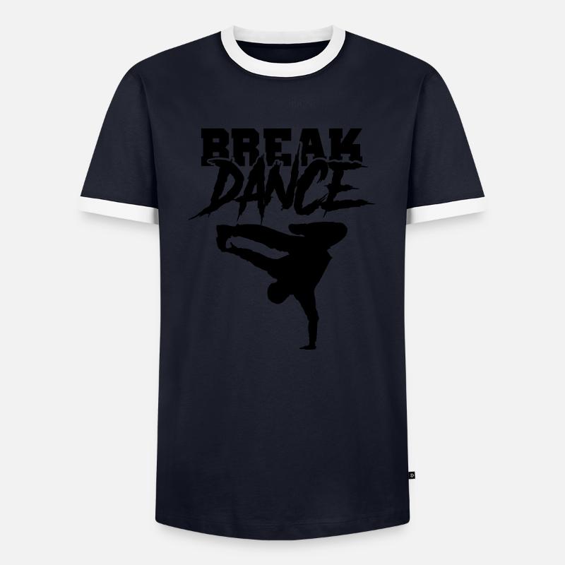 Break Dance - Men's Ringer Shirt - navy/white