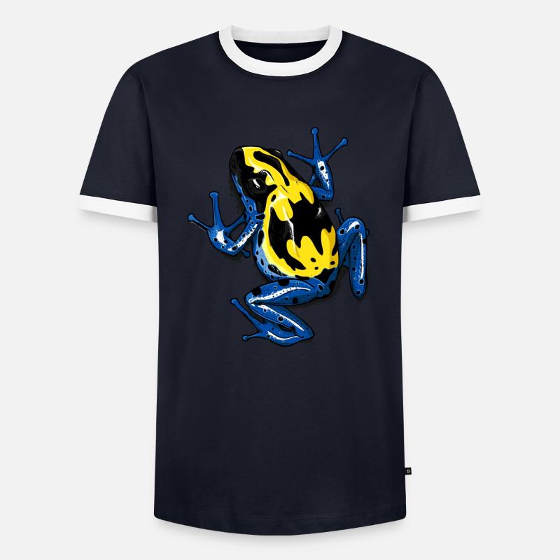 DendroBAT - Men's Ringer Shirt - navy/white 