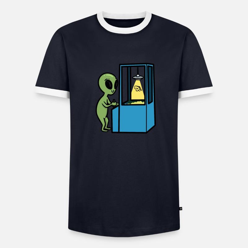 Cherry Waiters , Kirsch Kellner - Männer Kontrast-T-Shirt - Navy/Weiß 