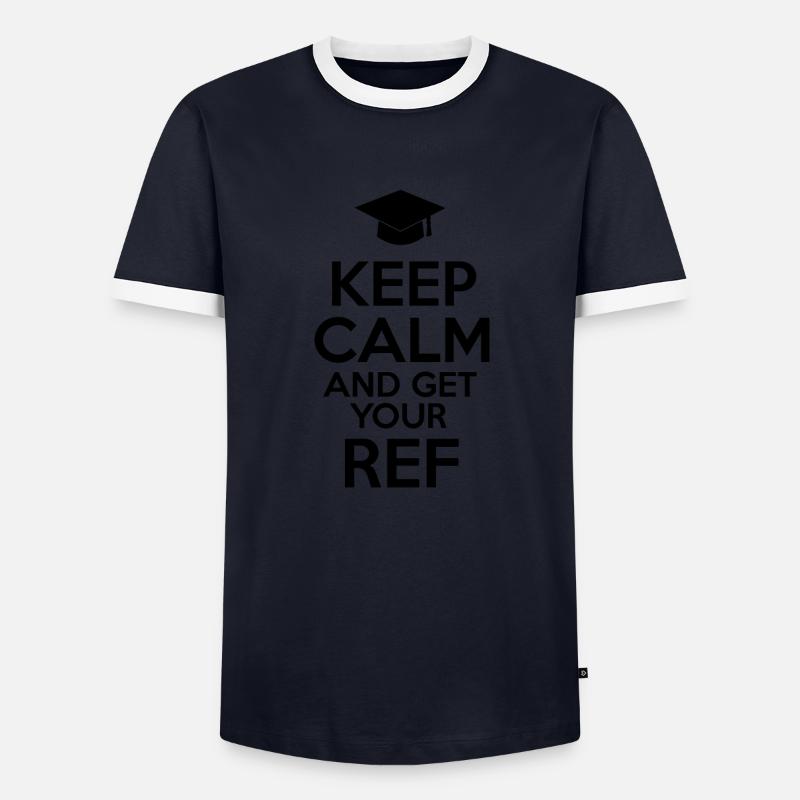 Referendariat Lehrer Lehrerin Geschenk Idee - Männer Kontrast-T-Shirt - Navy/Weiß 