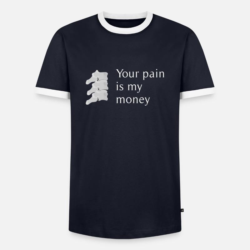 Chiropractor osteopath - Men's Ringer Shirt - navy/white 