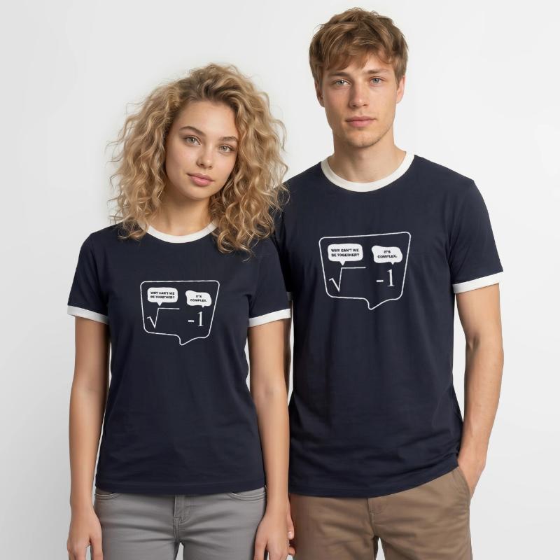 Complex Root Nerd Computer Math Physics Men's Ringer Shirt