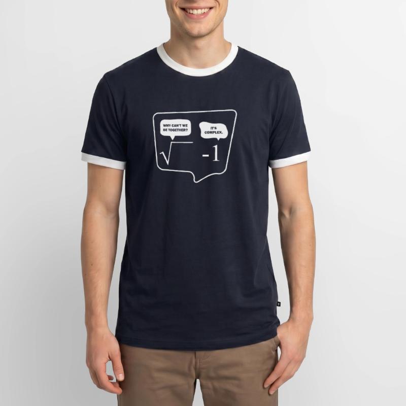 Complex Root Nerd Computer Math Physics Men's Ringer Shirt