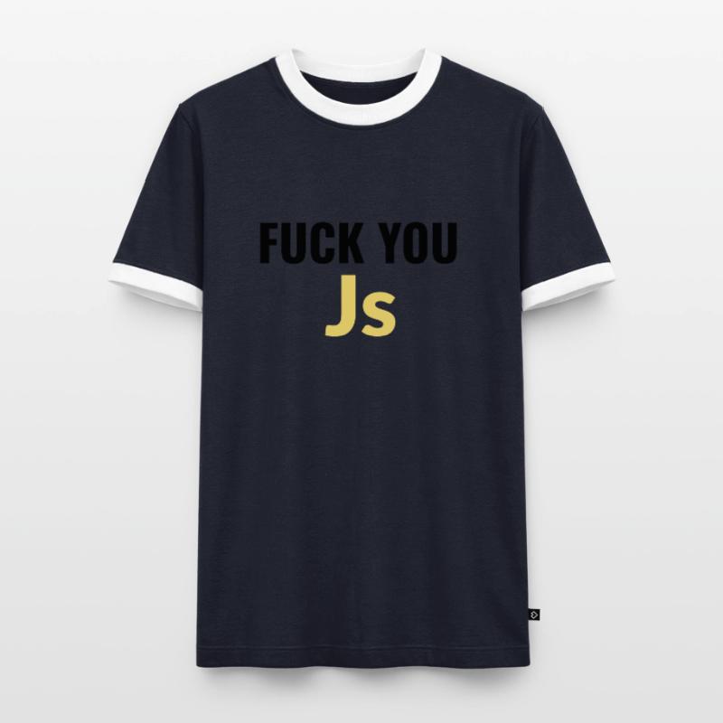 fick dich Js (Javascript) Männer Kontrast-T-Shirt