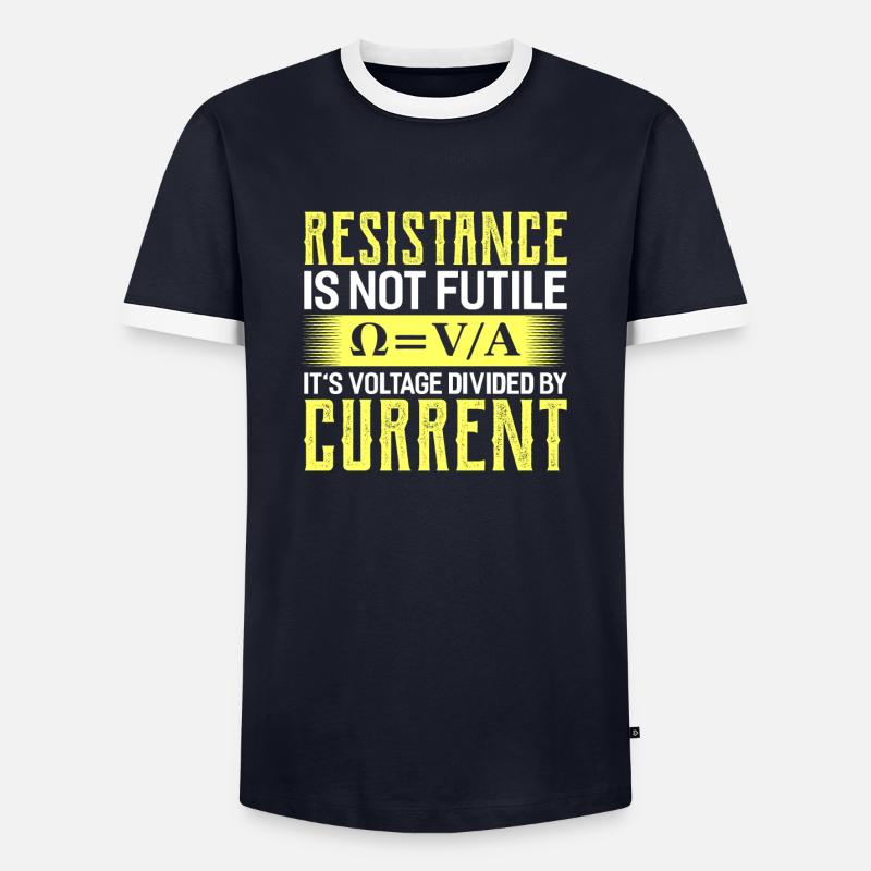 Physics Physicist Science Chemistry Gift - Men's Ringer Shirt - navy/white 