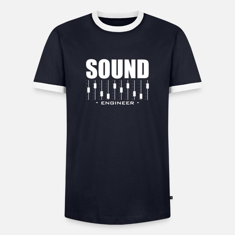 Sound Engineer Tontechniker Geschenk - Männer Kontrast-T-Shirt - Navy/Weiß 