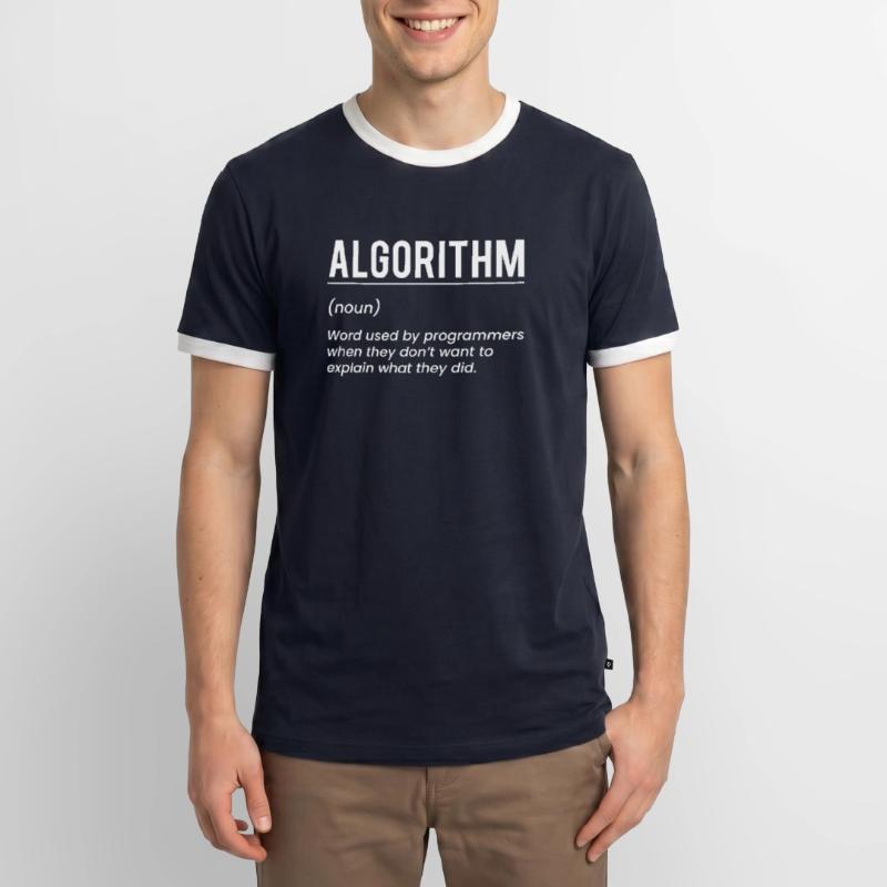 Définition d’algorithme Algorithm Gift T-shirt contrasté Homme