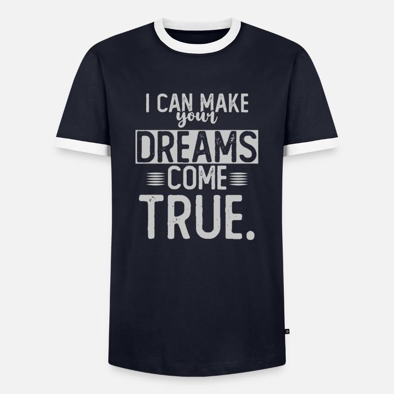 Dreammaker - Männer Kontrast-T-Shirt - Navy/Weiß 
