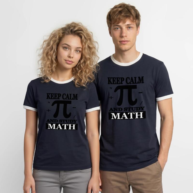 Math Study Math Student Math Gift Men's Ringer Shirt