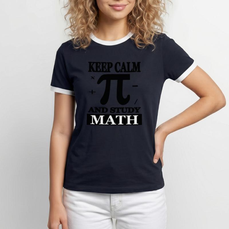 Math Study Math Student Math Gift Men's Ringer Shirt