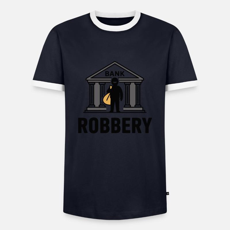 VISUALIZATION - Men's Ringer Shirt - navy/white