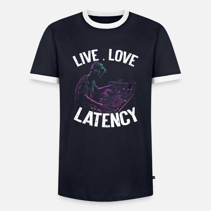 AV-Technik AV-Techniker Audiovisueller Techniker - Männer Kontrast-T-Shirt - Navy/Weiß 