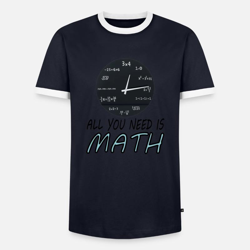 Mathe studieren Mathe-Student Mathstudium Geschenk - Männer Kontrast-T-Shirt - Navy/Weiß 