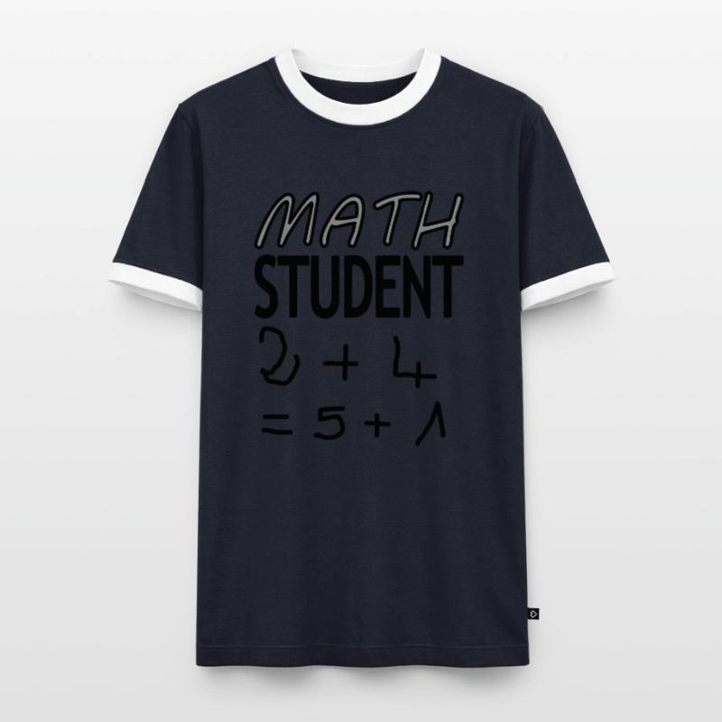 Math Student Math Student Math Study Gift Men's Ringer Shirt
