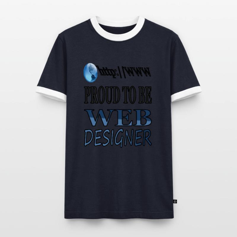 I'm a web designer, internet, web developer Men's Ringer Shirt