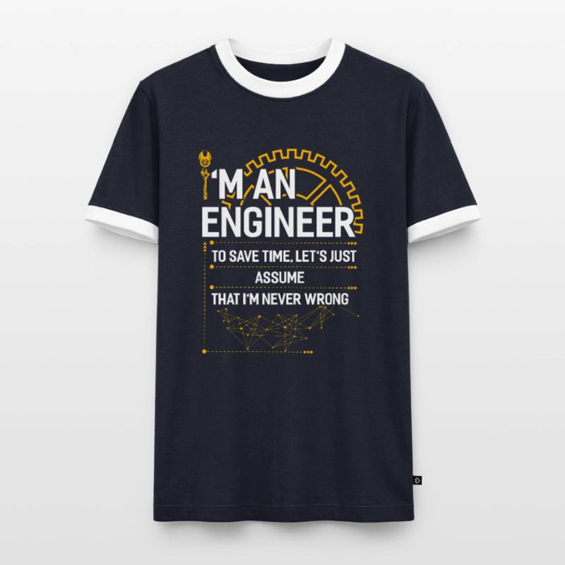 Engineer mechanical engineering electrical engineering gift Men's Ringer Shirt