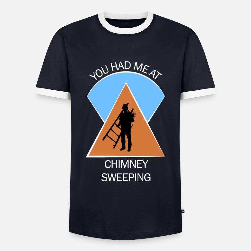 Chimney Sweep Chimney Sweep - Men's Ringer Shirt - navy/white 