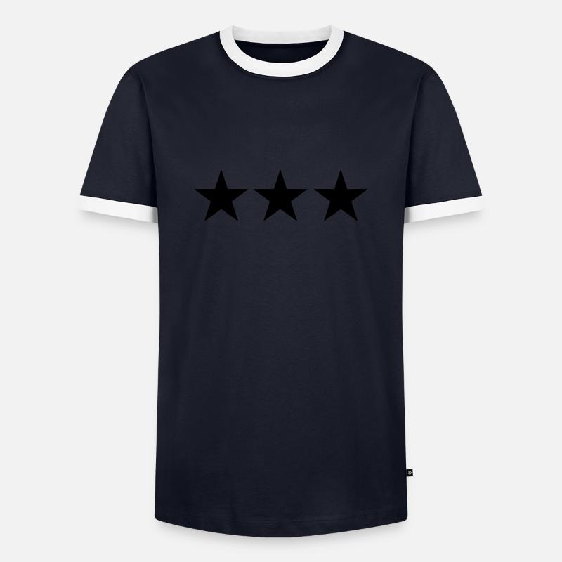 Stern Sternchen - Männer Kontrast-T-Shirt - Navy/Weiß 