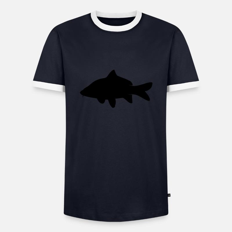 as3_carp - Men's Ringer Shirt - navy/white 