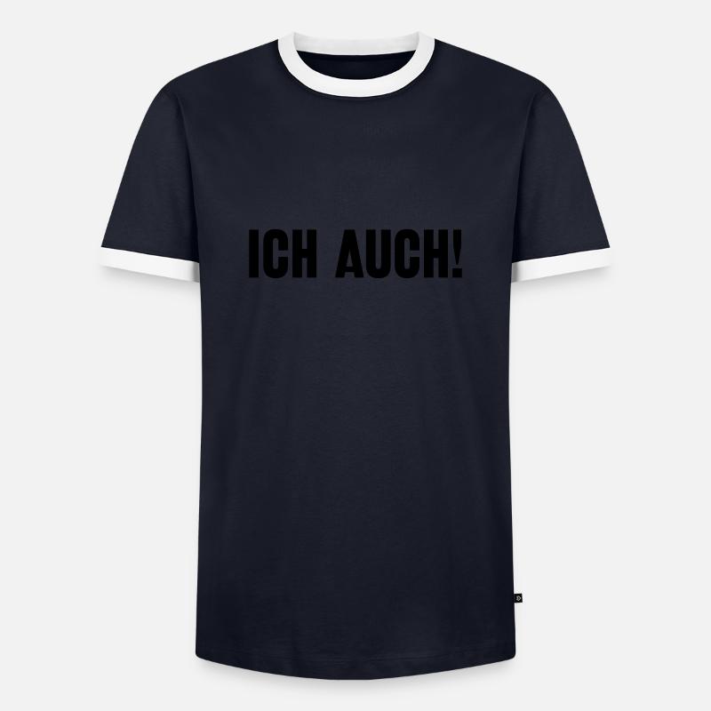 Ich bin schizophren! Part 2 - Männer Kontrast-T-Shirt - Navy/Weiß 