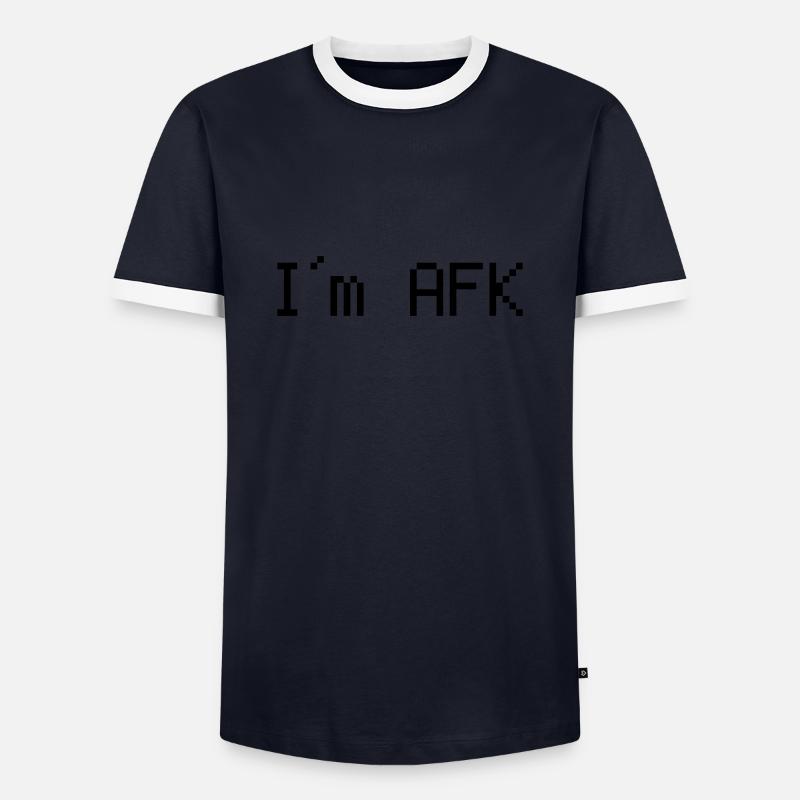 I´m afk - Men's Ringer Shirt - navy/white