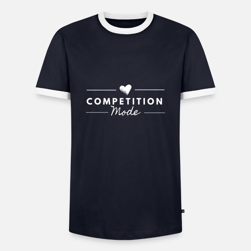 Competition Mode - Men's Ringer Shirt - navy/white 