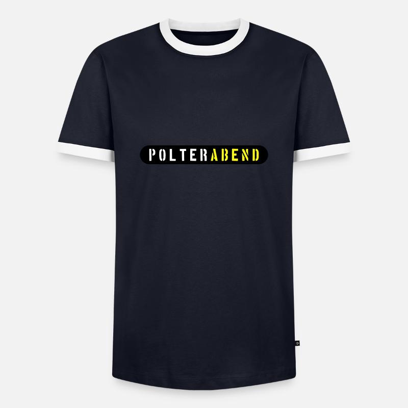 Polterabend Polterhochzeit - Männer Kontrast-T-Shirt - Navy/Weiß 