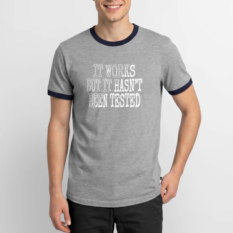 programming programming language Männer Kontrast-T-Shirt