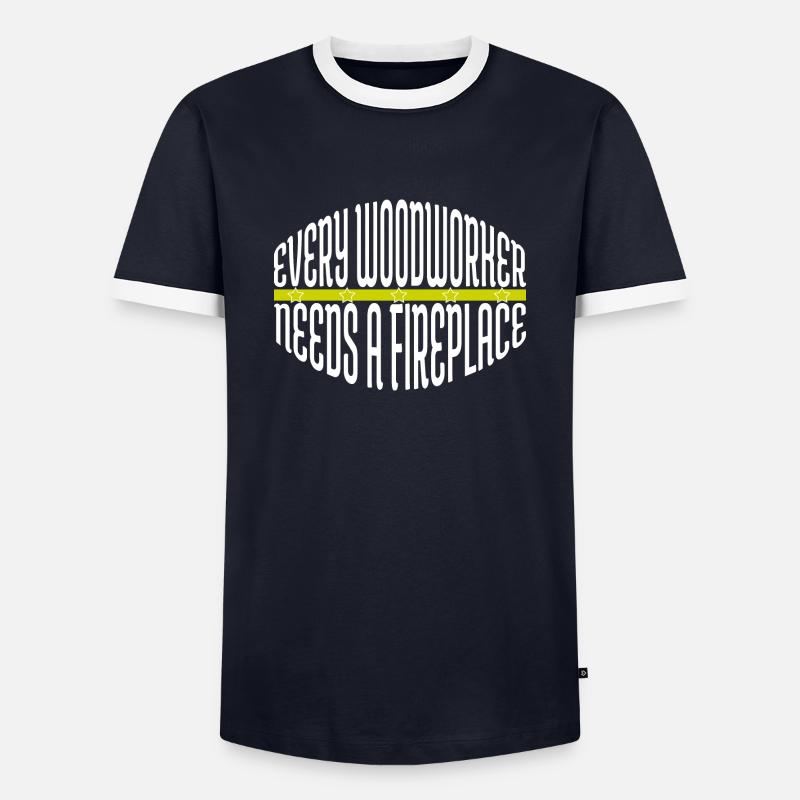 arborists arboriculturist - Men's Ringer Shirt - navy/white 