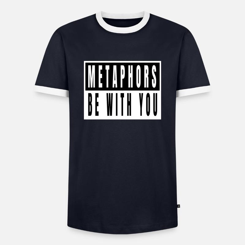 writing book lover creativewriting coffeecups - Men's Ringer Shirt - navy/white